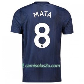 Camisolas de Futebol Manchester United Mata 8 Equipamento 3ª 2018/19 Manga Curta